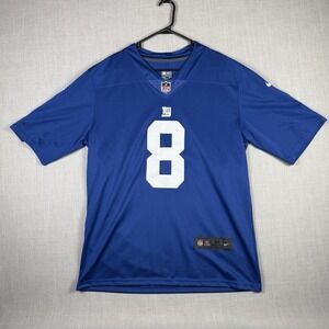 New York Giants Jersey Medium Blue NFL Football Daniel Jones 8 Nike On Field